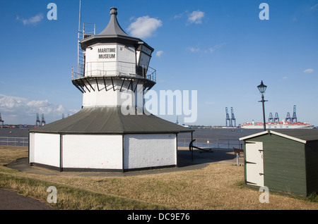 Basso faro museo marittimo Harwich Essex Inghilterra Foto Stock