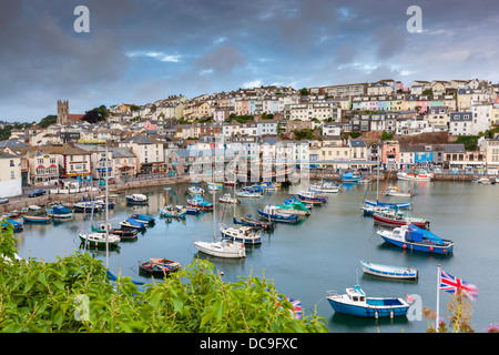 Brixham Harbour, South Devon, Inghilterra, Regno Unito, Europa. Foto Stock