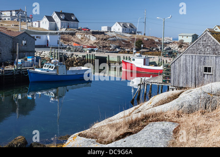 Peggy's Cove, un piccolo ma famoso villaggio su Nova Scotia la costa. Foto Stock