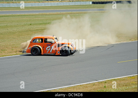 Leggende a Ty Croes pista circuito di Anglesey North Wales UK Foto Stock