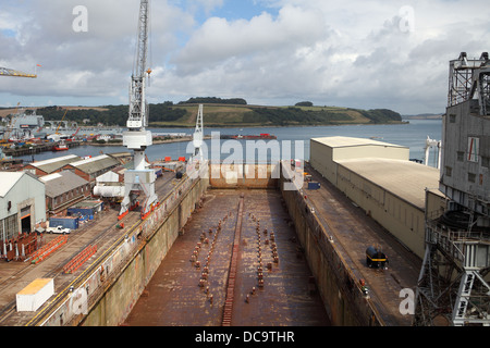 Colchester, Inghilterra - Marzo 8, 2013. Il Falmouth docks furono sviluppati nel 1858. Foto Stock