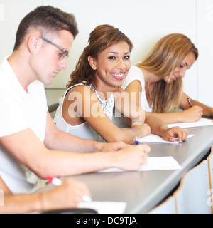 Gli studenti in aula Foto Stock