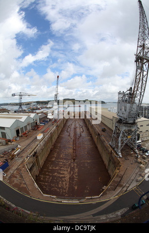 Colchester, Inghilterra - Marzo 8, 2013. Il Falmouth docks furono sviluppati nel 1858. Foto Stock