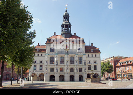 Il vecchio municipio di Lueneburg, Germania, Europa Foto Stock