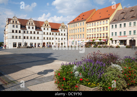 Marktplatz, Torgau, Bassa Sassonia, Germania Foto Stock