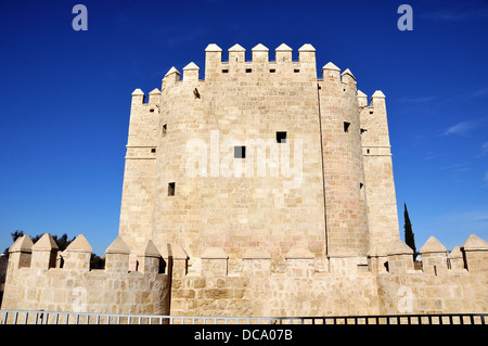 Torre de la Calahorra è una porta fortificata per proteggere il ponte a Cordoba, Spagna Foto Stock