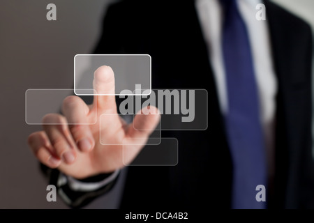 Interfaccia intelligente della tecnologia aziendale Foto Stock