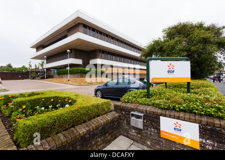 EDF Energy locali esterno a Hove. Foto Stock