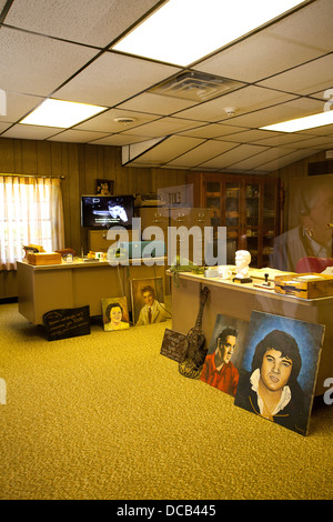 Vernon Presley's office a Graceland la casa di Elvis Presley in Memphis, Tennessee, Stati Uniti d'America Foto Stock