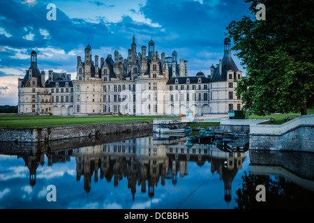 Chateau de Chambord, Valle della Loira, Centro Francia Foto Stock