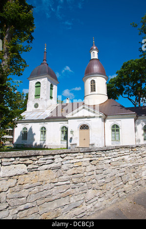 Apostolik Oigeusu Nikolai kirk il la chiesa ortodossa di San Nicola, Kuressaare città isola di Saaremaa Estonia nord europa Foto Stock