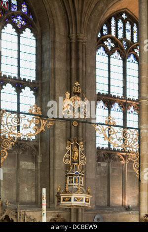 Interno della cattedrale di Canterbury, nel Kent Foto Stock