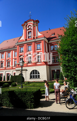 Ossolinski National Bibliothek, ex Matthiasstift, Wroclaw, Bassa Slesia, Polonia, Europa Foto Stock