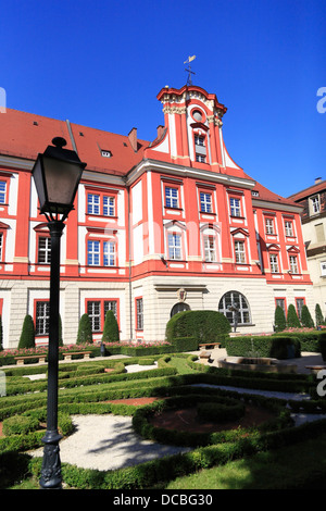 Ossolinski National Bibliothek, ex Matthiasstift, Wroclaw, Bassa Slesia, Polonia, Europa Foto Stock