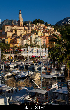 Porto di Mentone, Francia meridionale Foto Stock