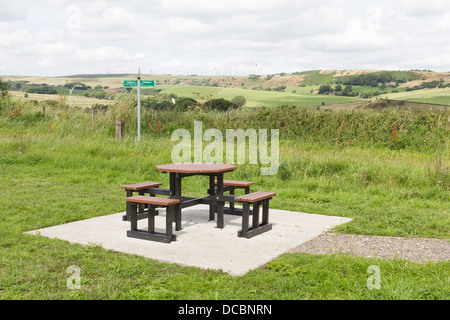 Il Trans Pennine trail per ciclisti, pedoni e cavalieri tra Ponte Dunford e Penistone, South Yorkshire Foto Stock