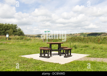 Il Trans Pennine trail per ciclisti, pedoni e cavalieri tra Ponte Dunford e Penistone, South Yorkshire Foto Stock