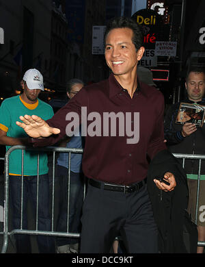 Benjamin Bratt arriva a ABC della 'Good Morning America' New York City, Stati Uniti d'America - 29.09.11 Foto Stock