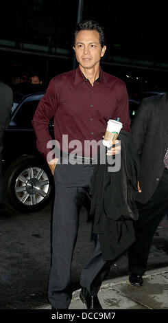 Benjamin Bratt arriva a ABC della 'Good Morning America' New York City, Stati Uniti d'America - 29.09.11 Foto Stock