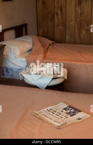 Martin Luther King room 306 al Lorraine Motel dove fu assassinato nel 1968 in Memphis, Tennessee, Stati Uniti d'America Foto Stock