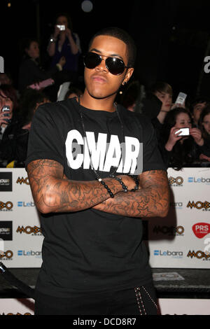 Scoiattolo striado MOBO Awards 2011 - arrivi a Glasgow, Scozia - 05.10.11 Foto Stock