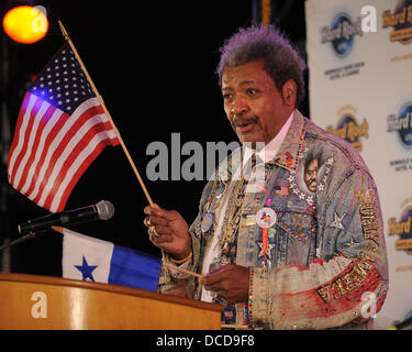 Don King fa la sua comparsa per promuovere la prossima "Viva Don King 'Campionato incontro di boxe al Seminole Hard Rock Hotel and Casino Hollywood Florida - 05.10.11 Foto Stock