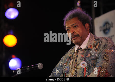 Don King fa la sua comparsa per promuovere la prossima "Viva Don King 'Campionato incontro di boxe al Seminole Hard Rock Hotel and Casino Hollywood Florida - 05.10.11 Foto Stock