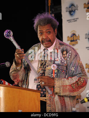 Don King fa la sua comparsa per promuovere la prossima "Viva Don King 'Campionato incontro di boxe al Seminole Hard Rock Hotel and Casino Hollywood Florida - 05.10.11 Foto Stock