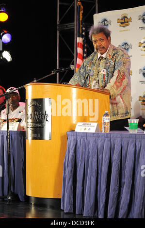 Don King fa la sua comparsa per promuovere la prossima "Viva Don King 'Campionato incontro di boxe al Seminole Hard Rock Hotel and Casino Hollywood Florida - 05.10.11 Foto Stock