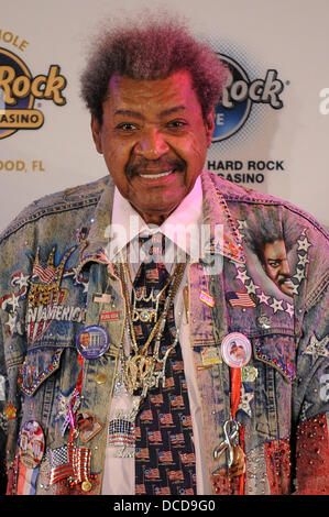 Don King fa la sua comparsa per promuovere la prossima "Viva Don King 'Campionato incontro di boxe al Seminole Hard Rock Hotel and Casino Hollywood Florida - 05.10.11 Foto Stock