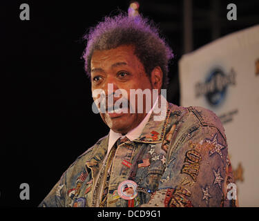 Don King fa la sua comparsa per promuovere la prossima "Viva Don King 'Campionato incontro di boxe al Seminole Hard Rock Hotel and Casino Hollywood Florida - 05.10.11 Foto Stock