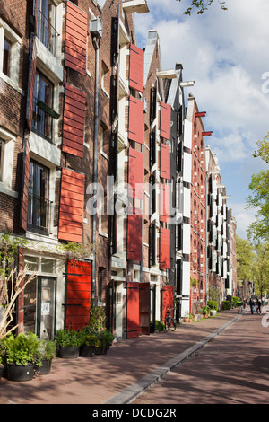 Ex magazzino edifici sul Brouwersgracht street, convertiti in appartamenti a Amsterdam, Paesi Bassi. Foto Stock