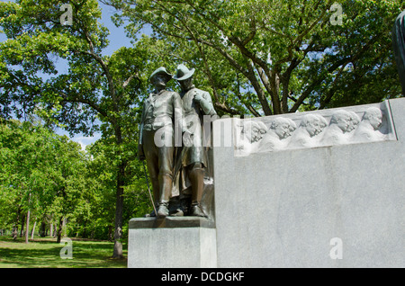 Tennessee, Shiloh National Military Park. La guerra civile Memorial confederati. Foto Stock