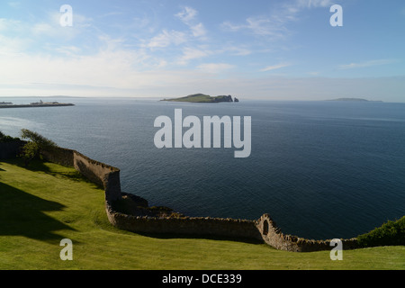 Fantastica vista dalla scogliera percorso in corrispondenza di Howth. Dublino, Irlanda. Foto Stock