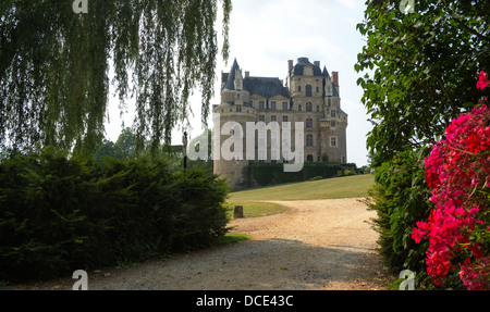 Chateau de Brissac nella Valle della Loira in Francia Foto Stock