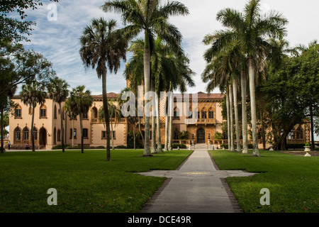 Stati Uniti d'America, Florida, Sarasota. Ca' d'Zan, gotico veneziano palazzo costruito per marmo e John Ringling. Foto Stock