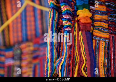 Colorate coperte da Oaxaca messico Foto Stock