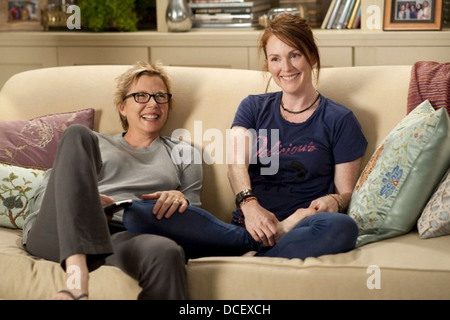 I bambini sono tutti a destra 2010 Focus Features film con Annette Bening a sinistra e Julianne Moore Foto Stock