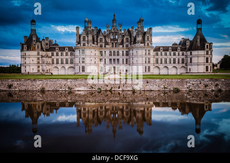 Chateau de Chambord, Valle della Loira, Centro, Francia Foto Stock