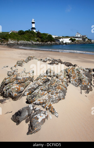 Martedì grasso faro sulla Penisola di Inishowen; Greencastle, County Donegal, Irlanda Foto Stock