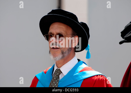 Università di Warwick il giorno di graduazione processione di accademici. Foto Stock