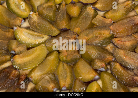 Zwetschgenkuchen deliziosi con zucchero alla cannella Foto Stock