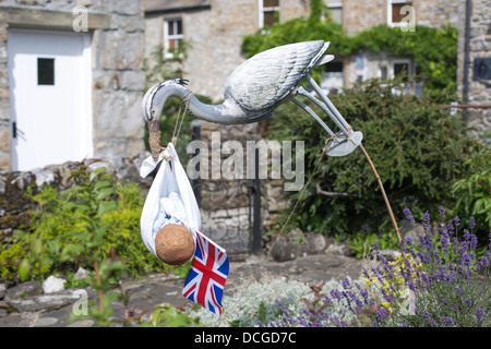 Kettlewell Spaventapasseri Festival estivo dello Yorkshire Foto Stock