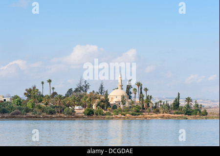 Hala Sultan Tekke moschea Cipro Foto Stock