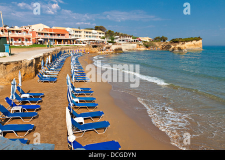 Canal D'Amour beach a Sidari, isola di Corfù in Grecia Foto Stock