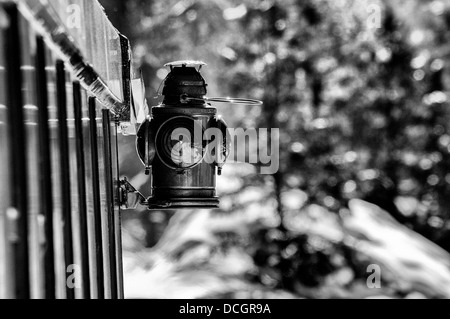 Segnale sulla lanterna e Durango Silverton Narrow Gauge Railroad Foto Stock