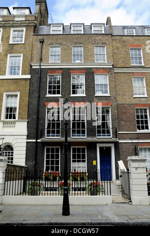 Georgian House Lincoln' s Inn campi, ornato di Lampione, Londra WC2 England Regno Unito Foto Stock