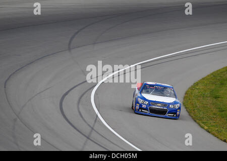 Brooklyn, MI, Stati Uniti d'America. 16 Ago, 2013. Brooklyn, MI - Agosto 16, 2013: inizierà 44th per la pura Michigan 400 gara presso il Michigan International Speedway di Brooklyn, MI. Credito: csm/Alamy Live News Foto Stock