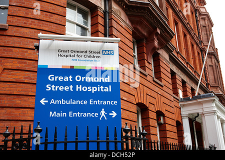 La Paul O'Gorman edificio royal hospital for sick children Great Ormond Street Londra Inghilterra REGNO UNITO Foto Stock