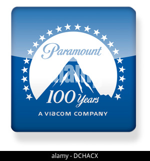 La Paramount Pictures logo come l'icona di un'app. Percorso di clipping incluso. Foto Stock